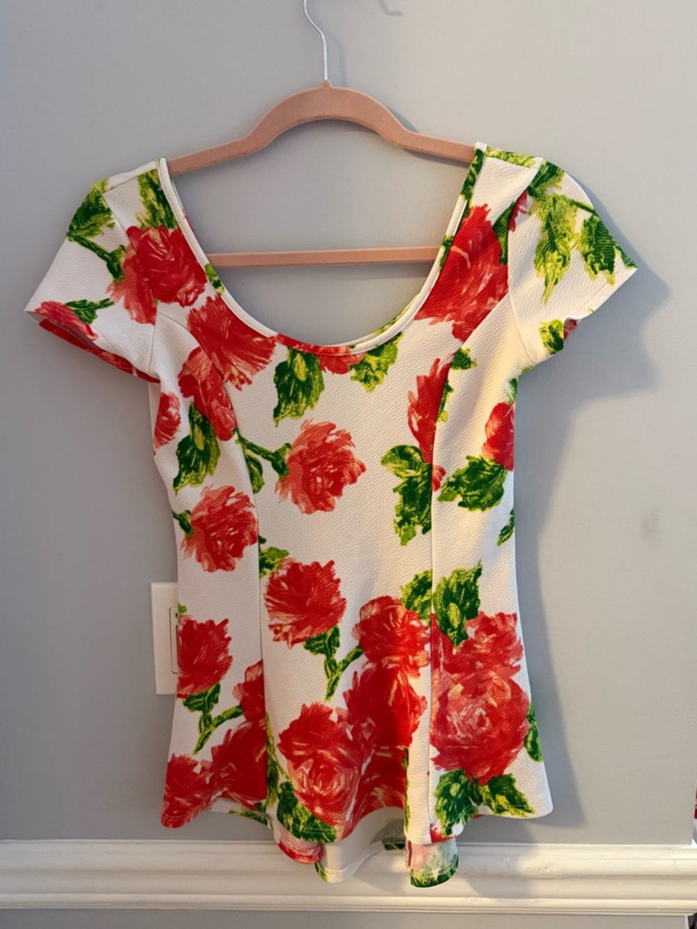 Silvergate Peplum Top